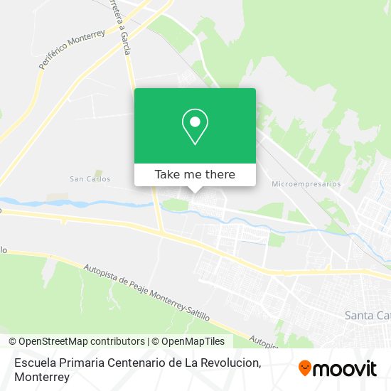 Escuela Primaria Centenario de La Revolucion map