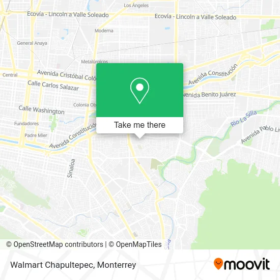 Walmart Chapultepec map