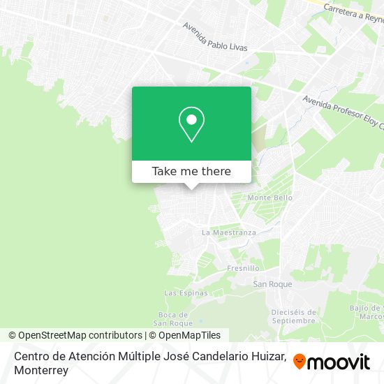 Centro de Atención Múltiple José Candelario Huizar map