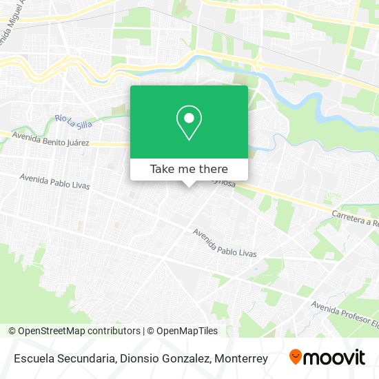 Mapa de Escuela Secundaria, Dionsio Gonzalez