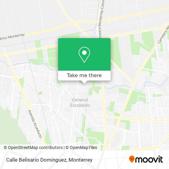Calle Belisario Dominguez map
