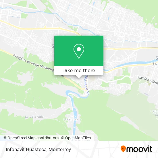 Infonavit Huasteca map