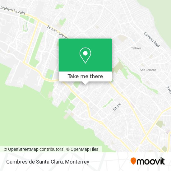 Cumbres de Santa Clara map