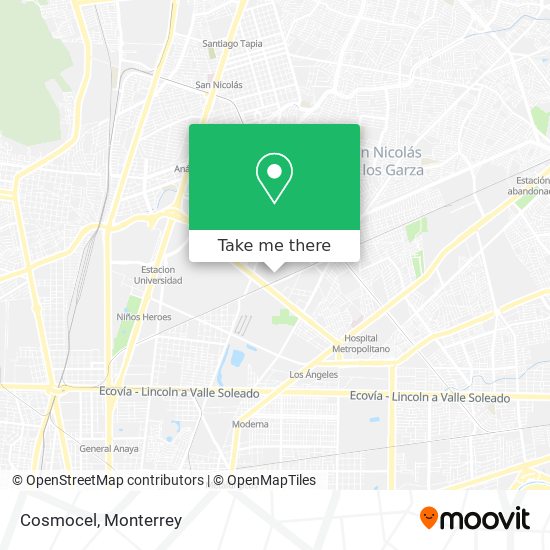 Mapa de Cosmocel