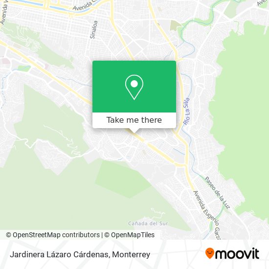 Jardinera Lázaro Cárdenas map