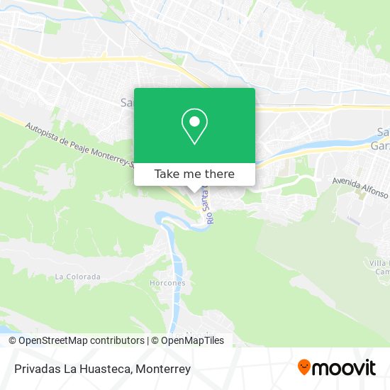 Privadas La Huasteca map