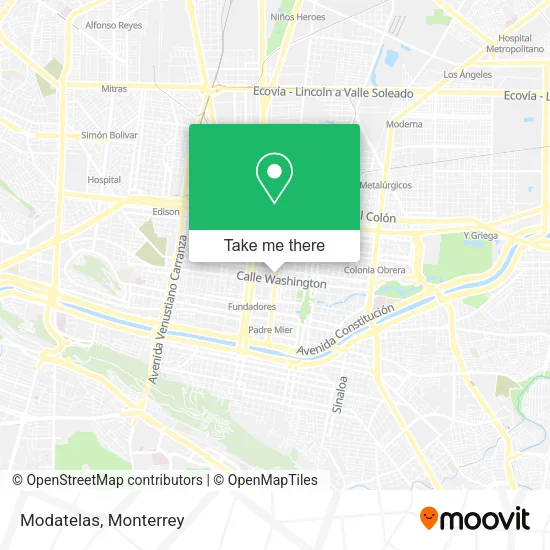 Mapa de Modatelas
