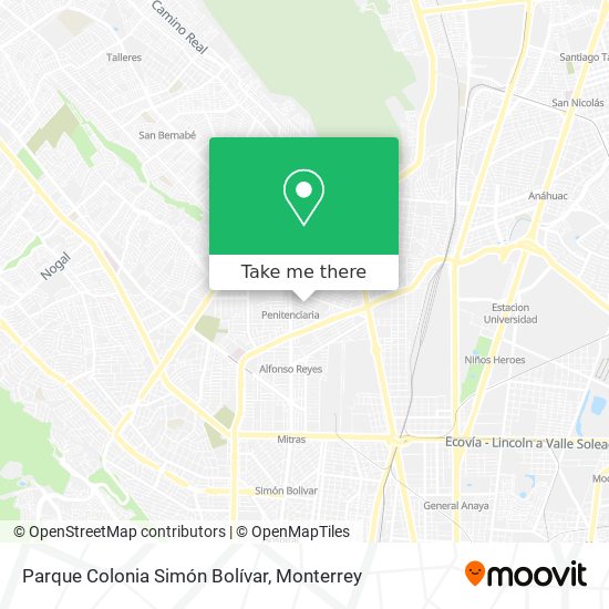 Parque Colonia Simón Bolívar map
