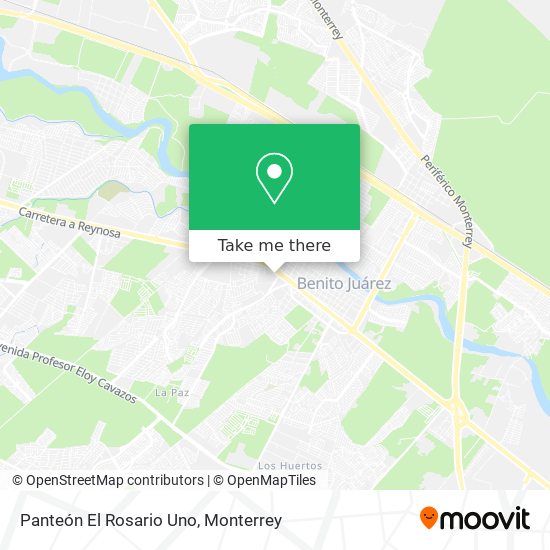 Panteón El Rosario Uno map