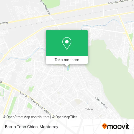 Barrio Topo Chico map