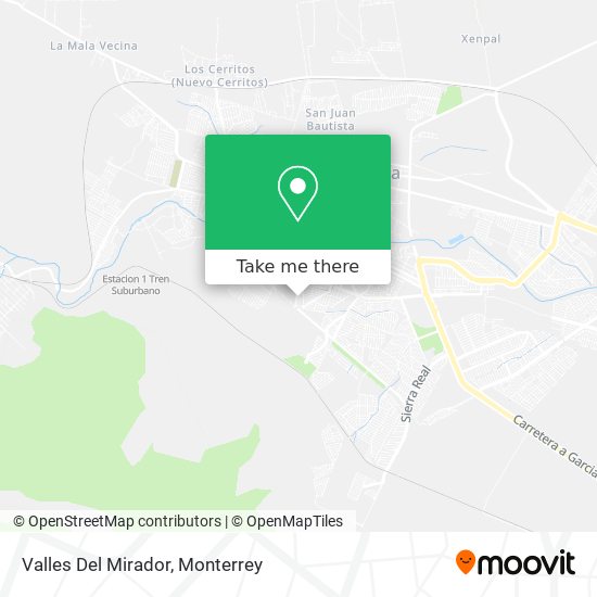 Mapa de Valles Del Mirador