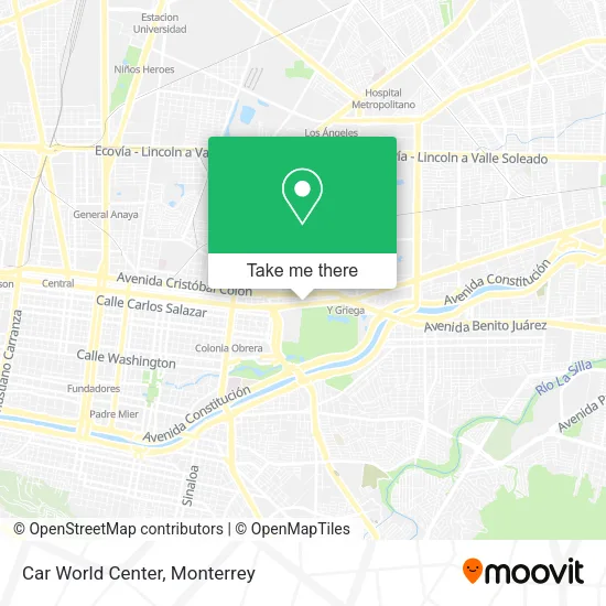 Car World Center map