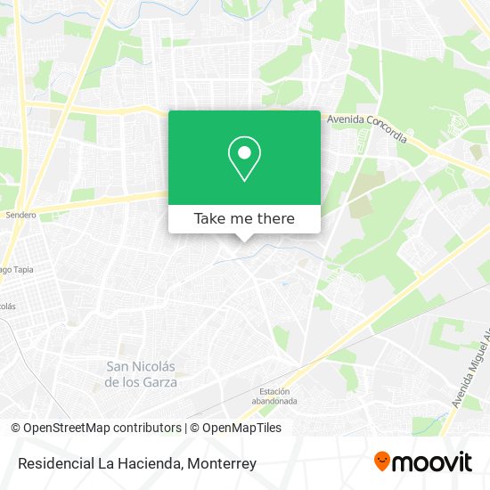 Mapa de Residencial La Hacienda