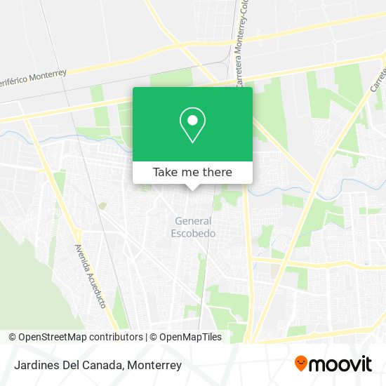 Mapa de Jardines Del Canada