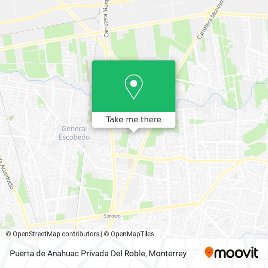 Puerta de Anahuac Privada Del Roble map