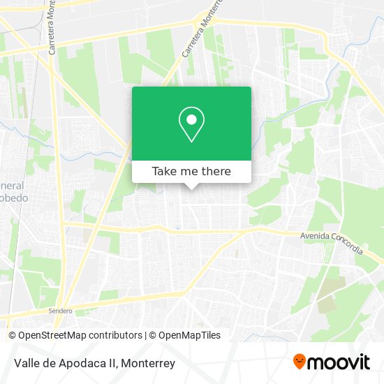 Mapa de Valle de Apodaca II