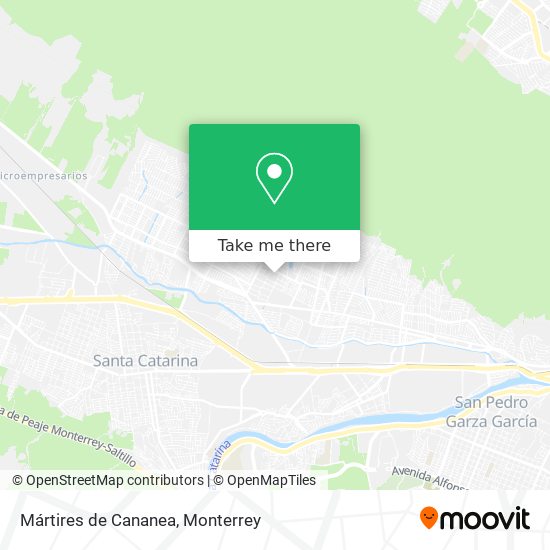 Mártires de Cananea map