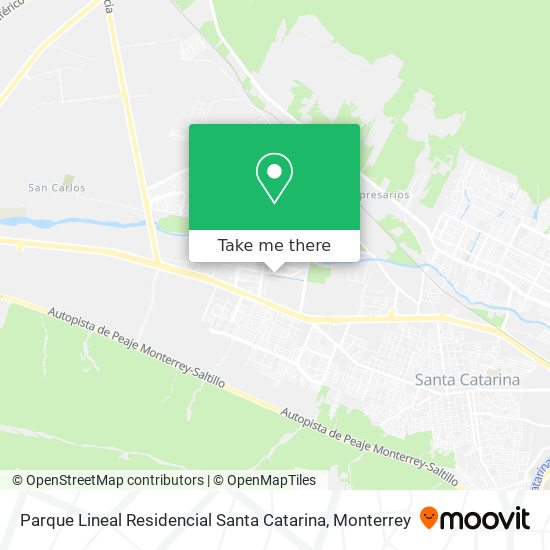 Parque Lineal Residencial Santa Catarina map