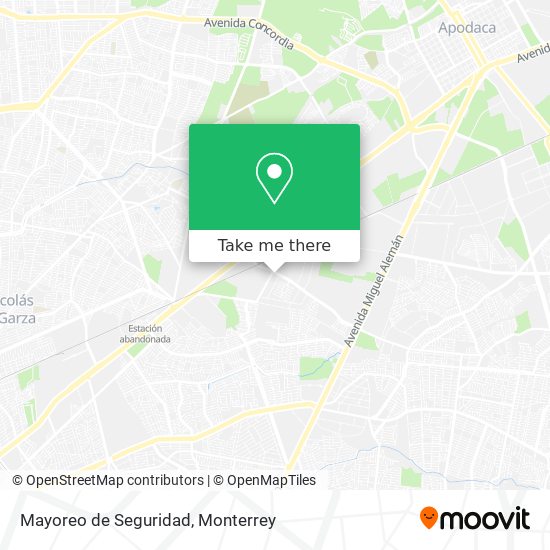 Mayoreo de Seguridad map