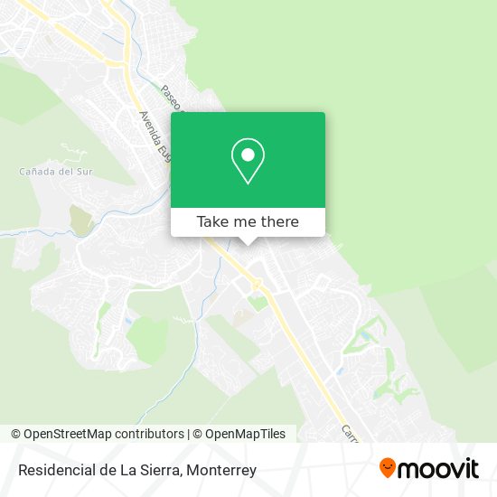 Residencial de La Sierra map