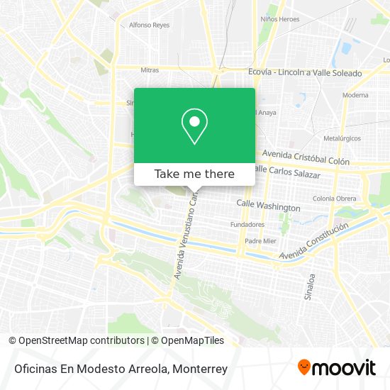 Oficinas En Modesto Arreola map