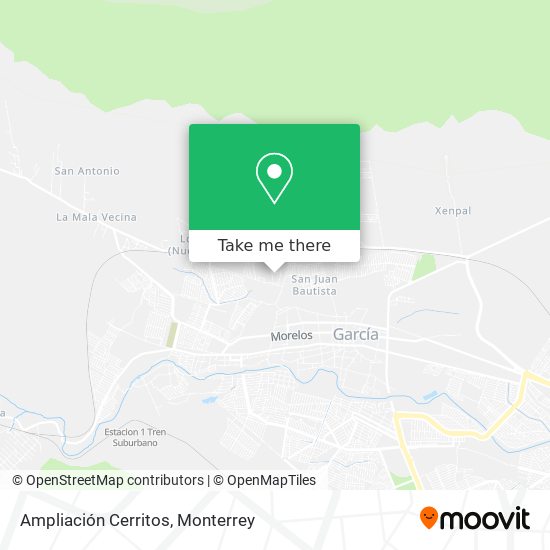 Ampliación Cerritos map