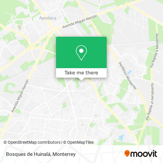 Bosques de Huinalá map