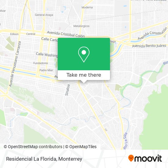 Residencial La Florida map
