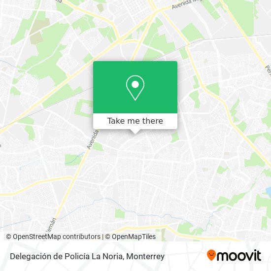 Mapa de Delegación de Policía La Noria
