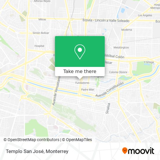 Templo San José map