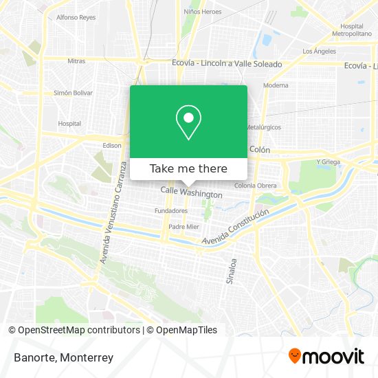 Mapa de Banorte