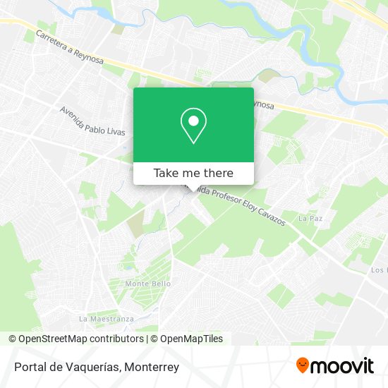 Portal de Vaquerías map