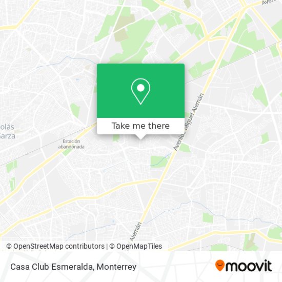 Casa Club Esmeralda map