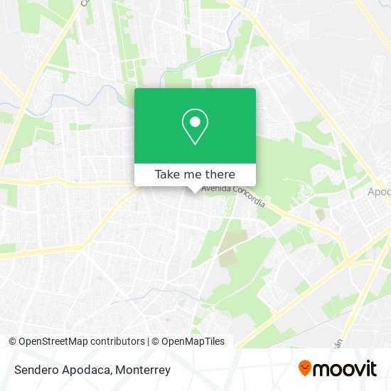 Mapa de Sendero Apodaca