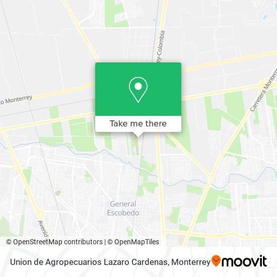 Mapa de Union de Agropecuarios Lazaro Cardenas