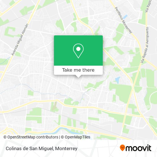 Colinas de San Miguel map