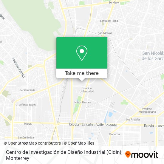 Centro de Investigación de Diseño Industrial (Cidin) map