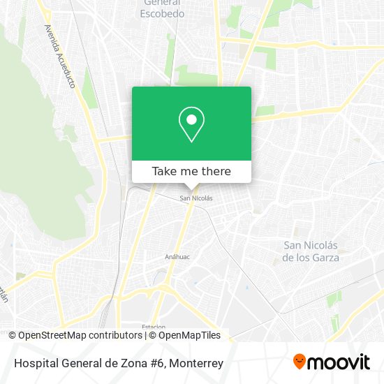 Hospital General de Zona #6 map