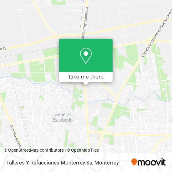 Mapa de Talleres Y Refacciones Monterrey Sa