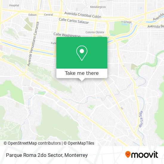 Parque Roma 2do Sector map
