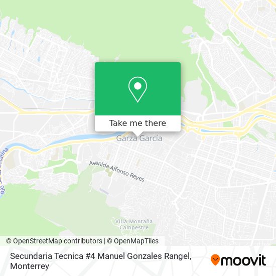 Mapa de Secundaria Tecnica #4 Manuel Gonzales Rangel