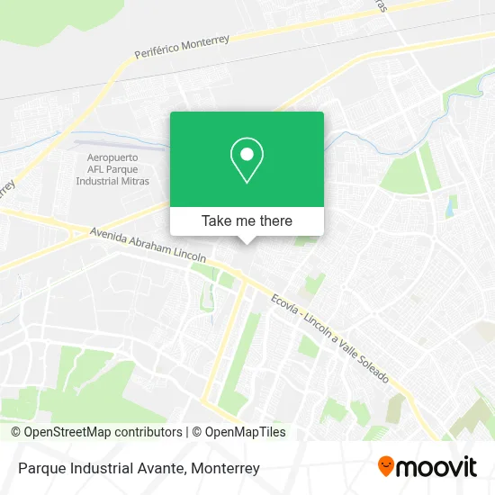 Parque Industrial Avante map