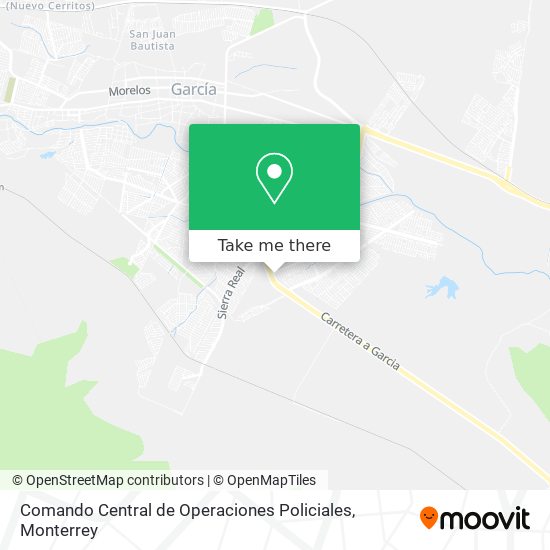 Comando Central de Operaciones Policiales map