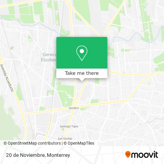 Mapa de 20 de Noviembre
