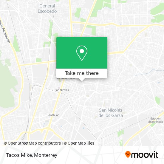 Mapa de Tacos Mike