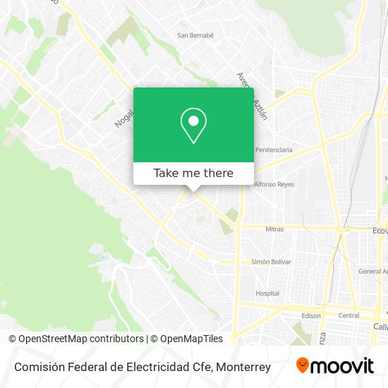 Comisión Federal de Electricidad Cfe map