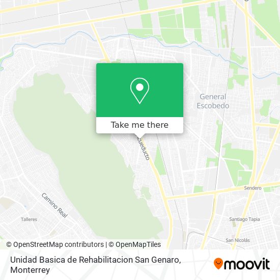 Unidad Basica de Rehabilitacion San Genaro map