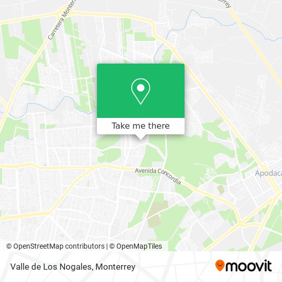 Valle de Los Nogales map