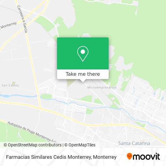 Mapa de Farmacias Similares Cedis Monterrey