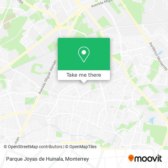 Parque Joyas de Huinala map